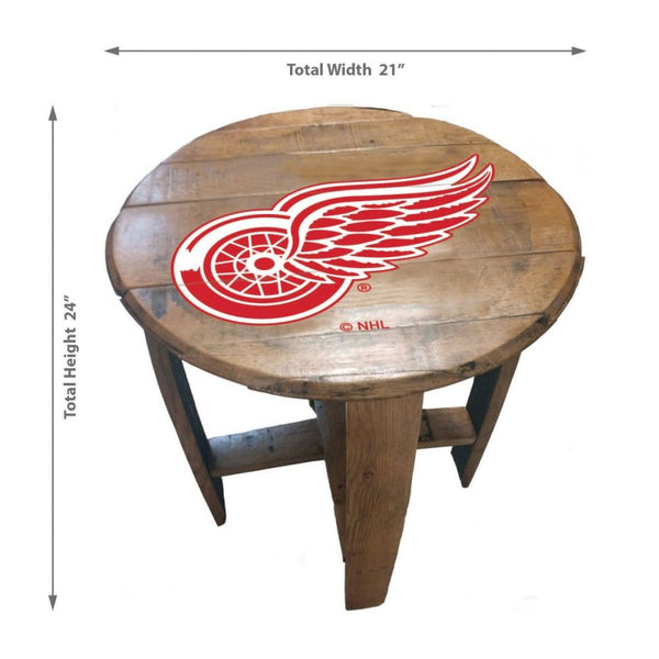 -Oak Barrel Table-True Sports Fan