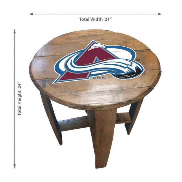 -Oak Barrel Table-True Sports Fan