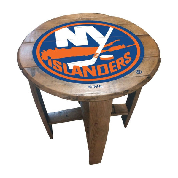 -Oak Barrel Table-True Sports Fan