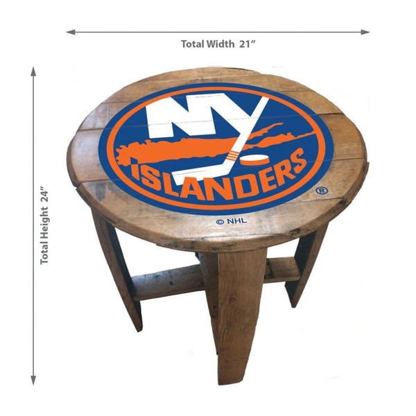 -Oak Barrel Table-True Sports Fan