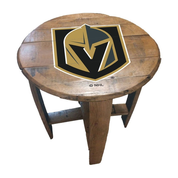 -Oak Barrel Table-True Sports Fan