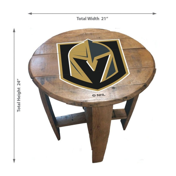 -Oak Barrel Table-True Sports Fan