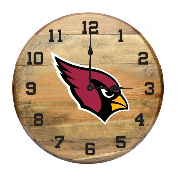 -Oak Barrel Clock-True Sports Fan