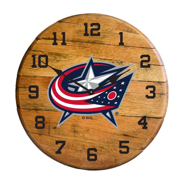 -Oak Barrel Clock-True Sports Fan