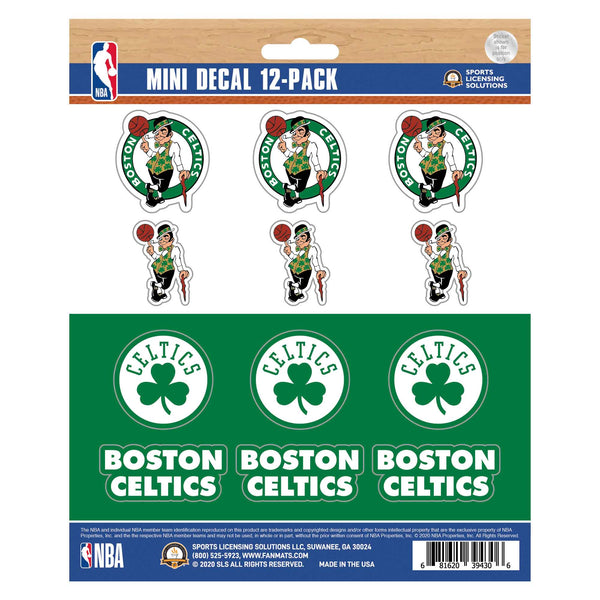 NBA - Boston Celtics Mini Decal 12-pk