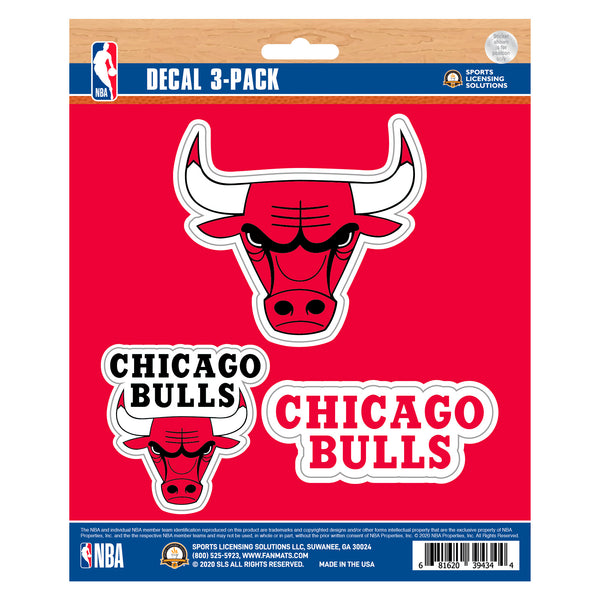 NBA - Chicago Bulls Decal 3-pk