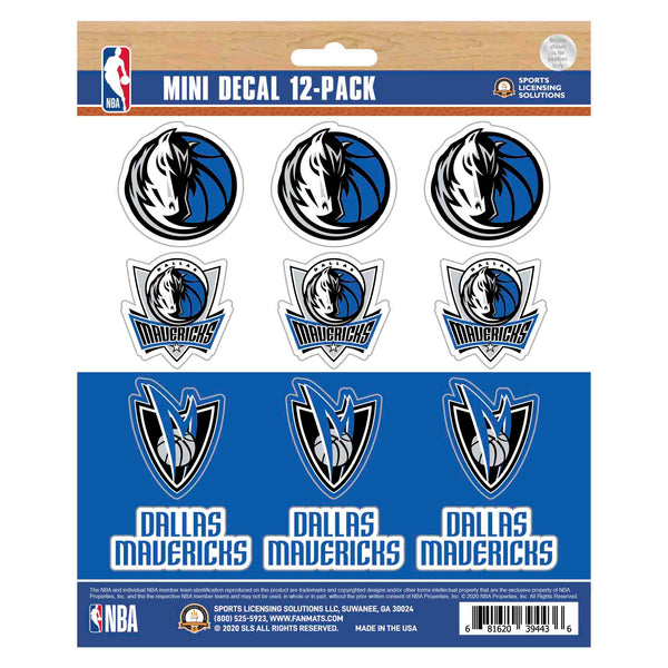 NBA - Dallas Mavericks Mini Decal 12-pk