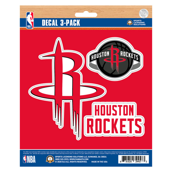NBA - Houston Rockets Decal 3-pk