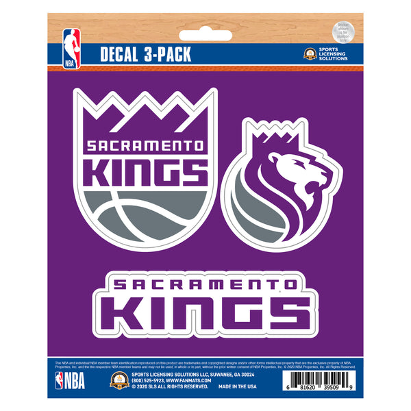 NBA - Sacramento Kings Decal 3-pk