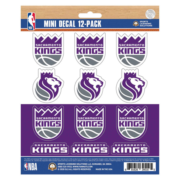 NBA - Sacramento Kings Mini Decal 12-pk