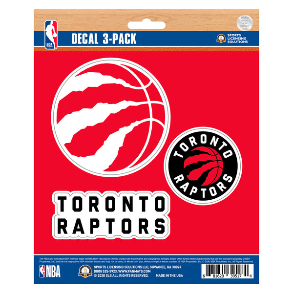 NBA - Toronto Raptors Decal 3-pk