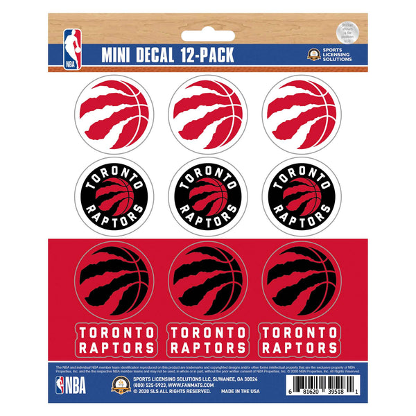 NBA - Toronto Raptors Mini Decal 12-pk