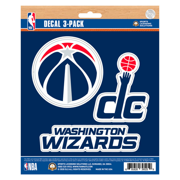 NBA - Washington Wizards Decal 3-pk