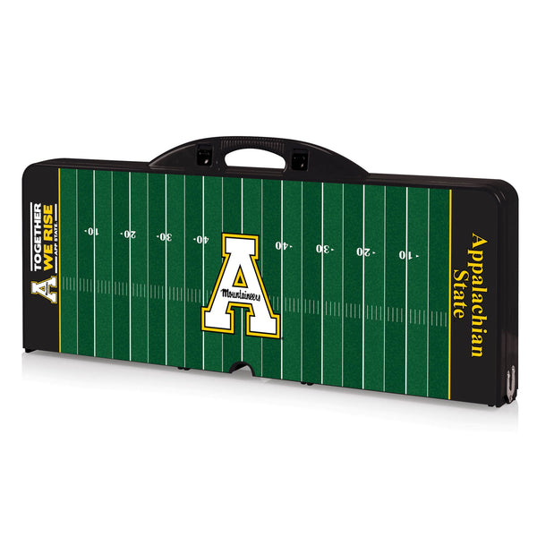 FOOTBALL FIELD - APP STATE MOUNTAINEERS - PICNIC TABLE PORTABLE FOLDING TABLE WITH SEATS