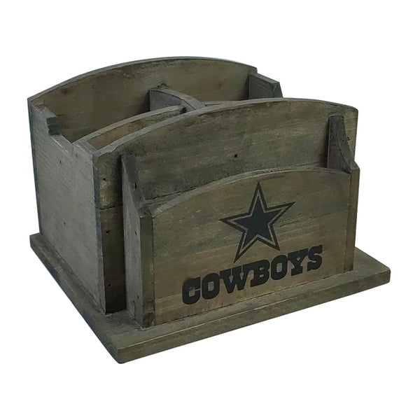 Dallas Cowboys Rustic Desk Organizer