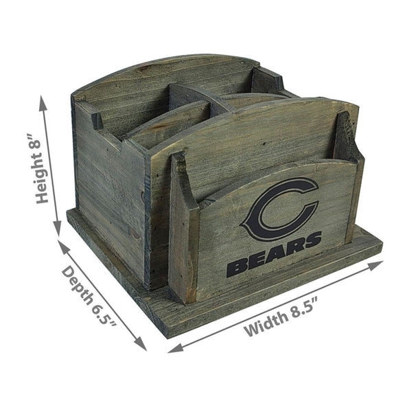 Chicago Bears Rustic Desk Organizer