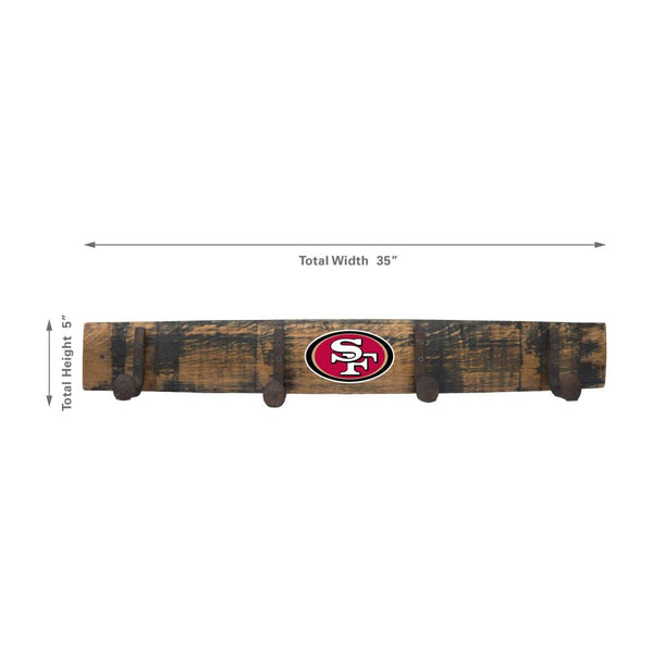 -Oak Coat Rack-True Sports Fan