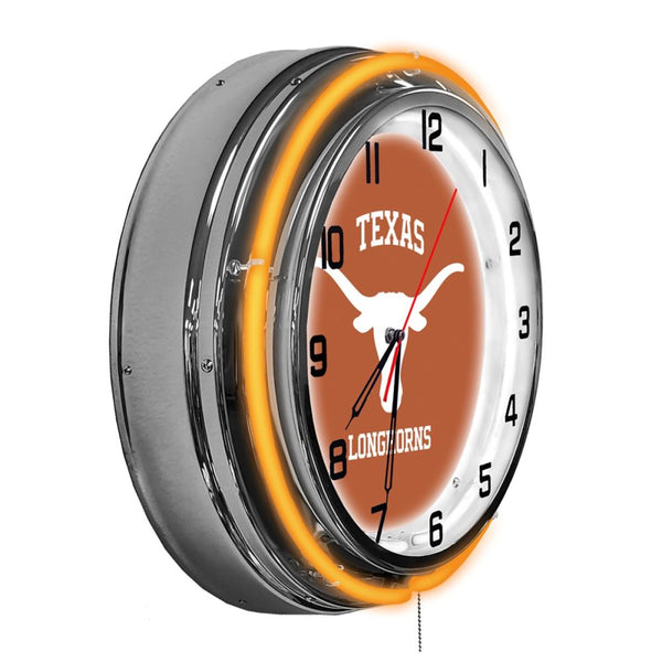 Texas Longhorns 18 inch Neon Clock