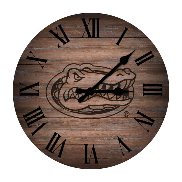 Florida Gators Rustic 16 inch Clock