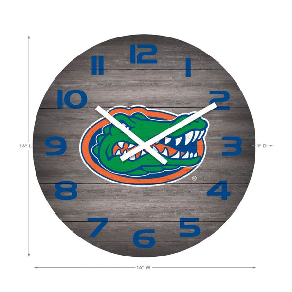 Florida Gators Weathered 16 inch Clock