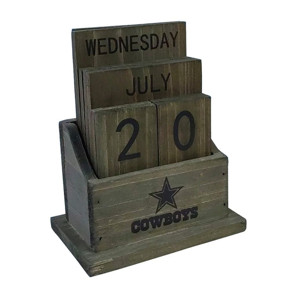 Dallas Cowboys Wood Block Calendar