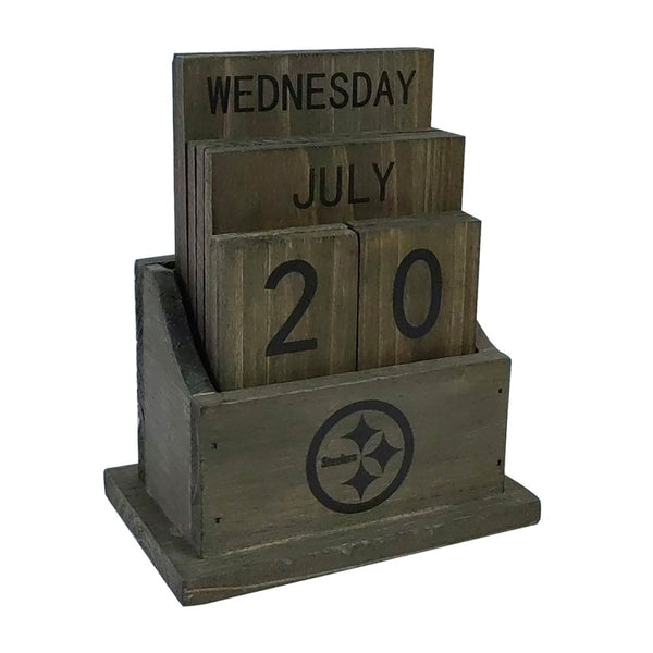 Pittsburgh Steelers Wood Block Calendar