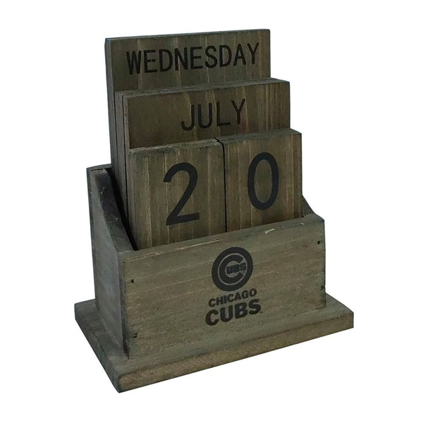Chicago Cubs Wood Block Calendar
