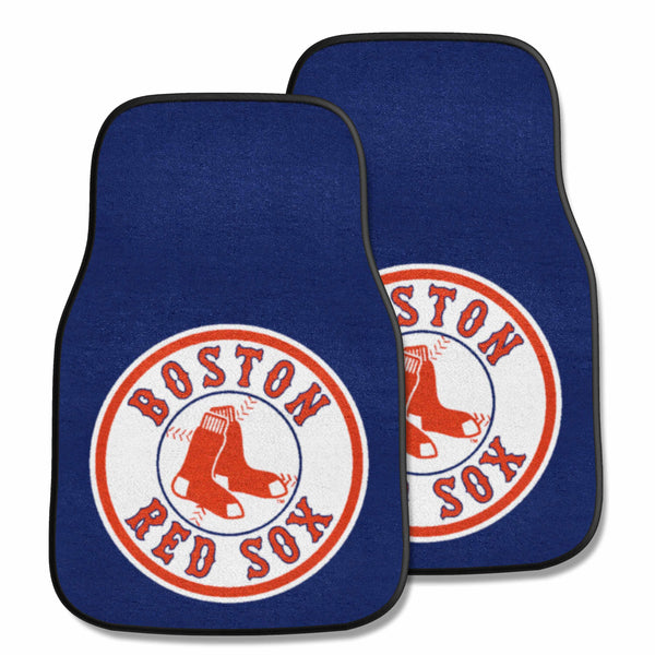MLB - Boston Red Sox 2-pc Carpet Car Mat Set with Sox Logo & Name