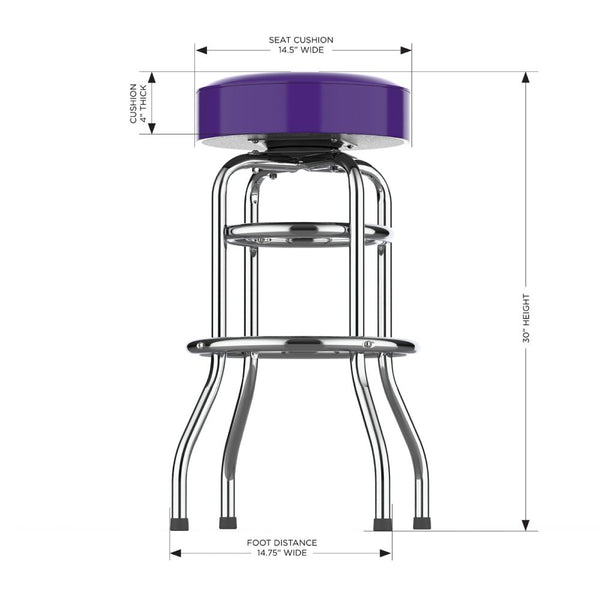 Minnesota Vikings Chrome Bar Stool