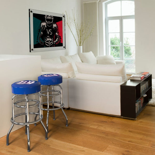 New York Giants Chrome Bar Stool