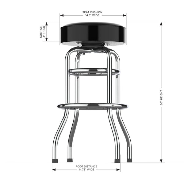 Jacksonville Jaguars Chrome Bar Stool