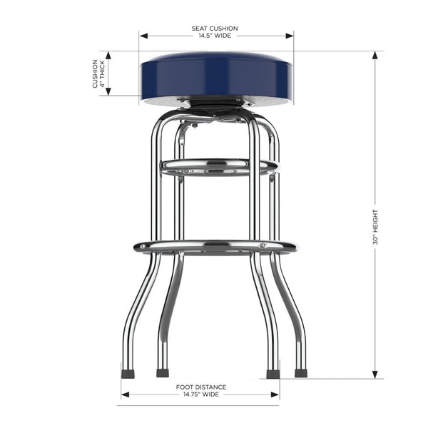 Tennessee Titans Chrome Bar Stool