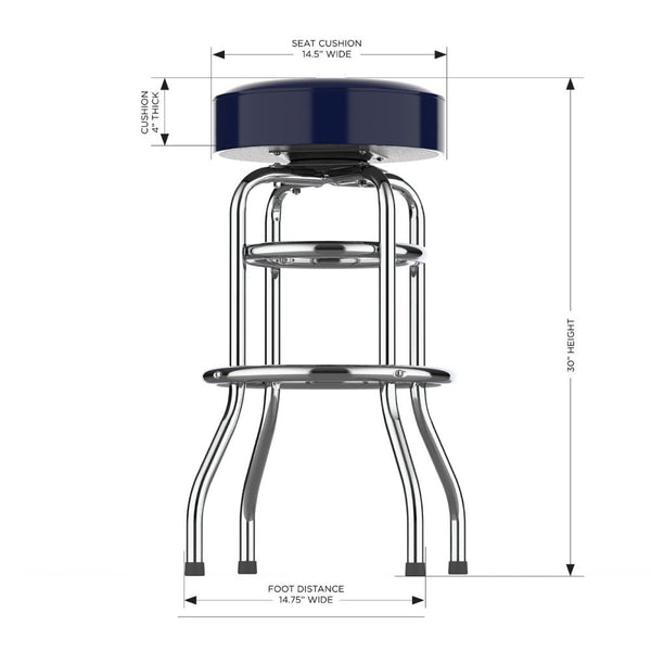 Houston Texans Chrome Bar Stool