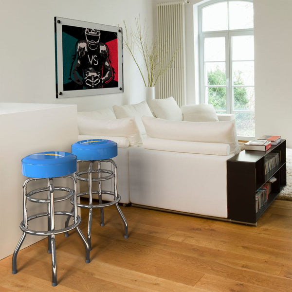 Los Angeles Chargers Chrome Bar Stool