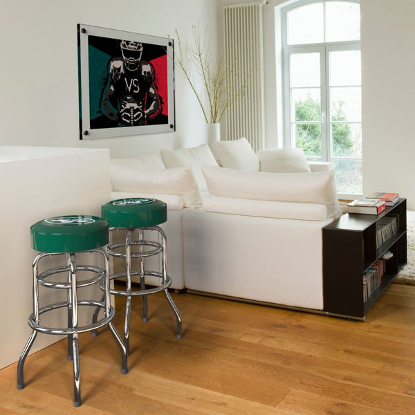 New York Jets Chrome Bar Stool