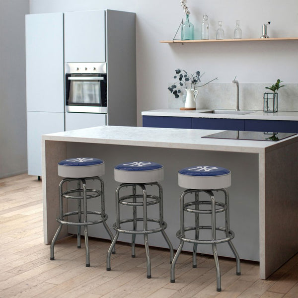 New York Yankees Chrome Bar Stool