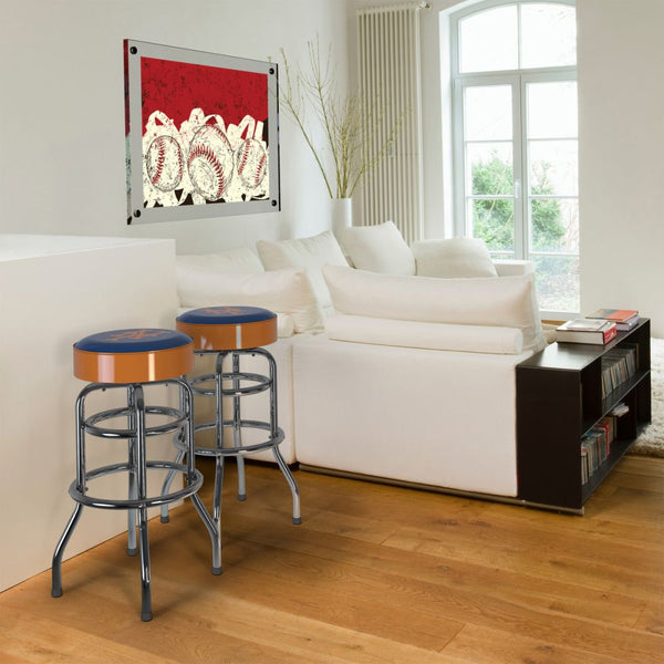 New York Mets Chrome Bar Stool
