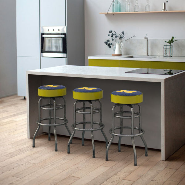Michigan Wolverines Chrome Bar Stool
