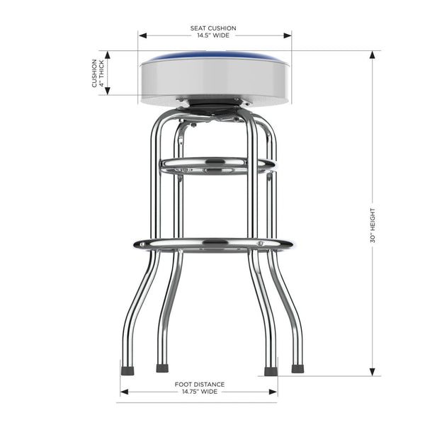 Kentucky Wildcats Chrome Bar Stool