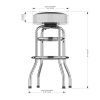 Texas Longhorns Chrome Bar Stool