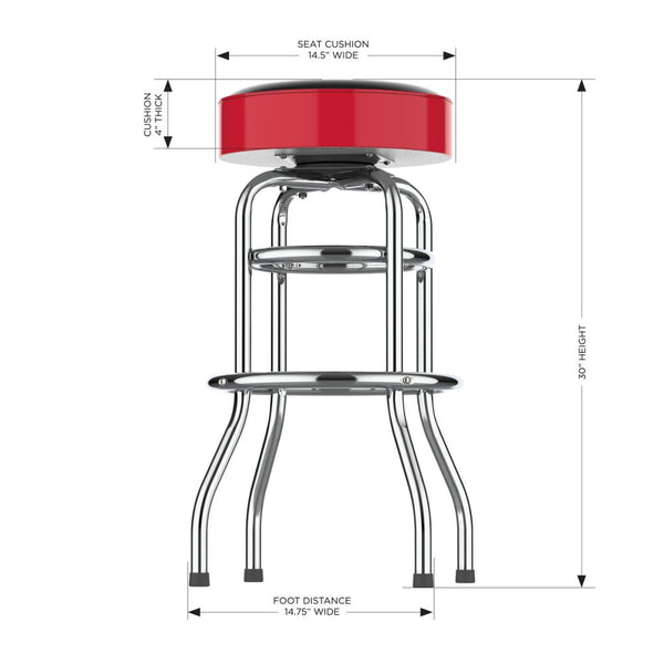 Ottawa Senators Chrome Bar Stool