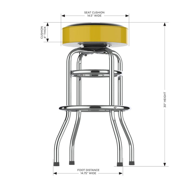 Pittsburgh Penguins Chrome Bar Stool