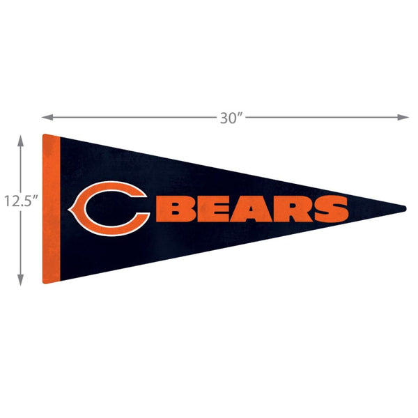 Chicago Bears Wood Pennant