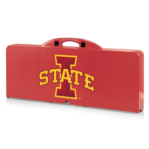 IOWA STATE CYCLONES - PICNIC TABLE PORTABLE FOLDING TABLE WITH SEATS