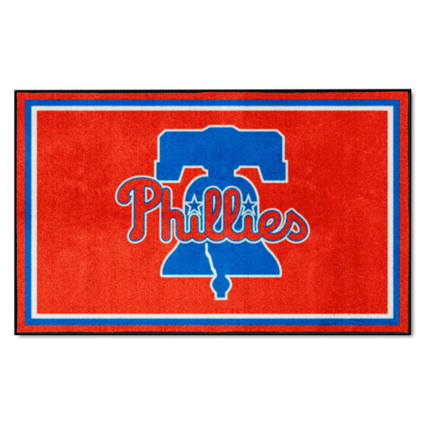 MLB - Philadelphia Phillies 4x6 Rug with Liberty Bell Logo