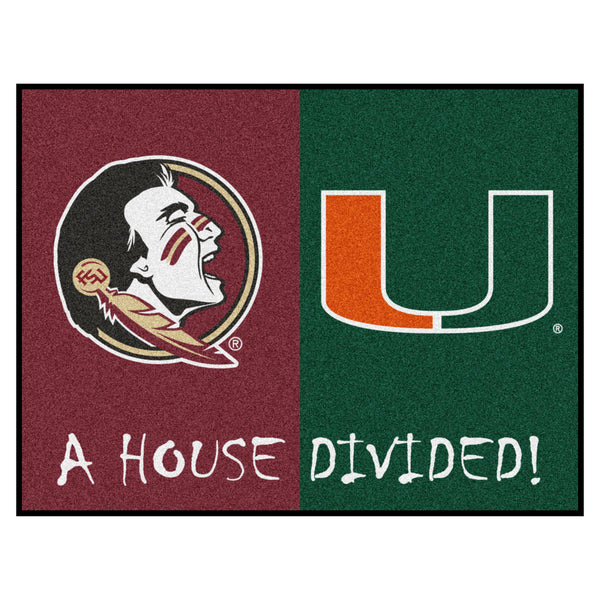 '-House Divided Mat-True Sports Fan