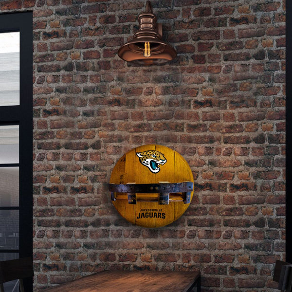 Jacksonville Jaguars Oak Bar Shelf