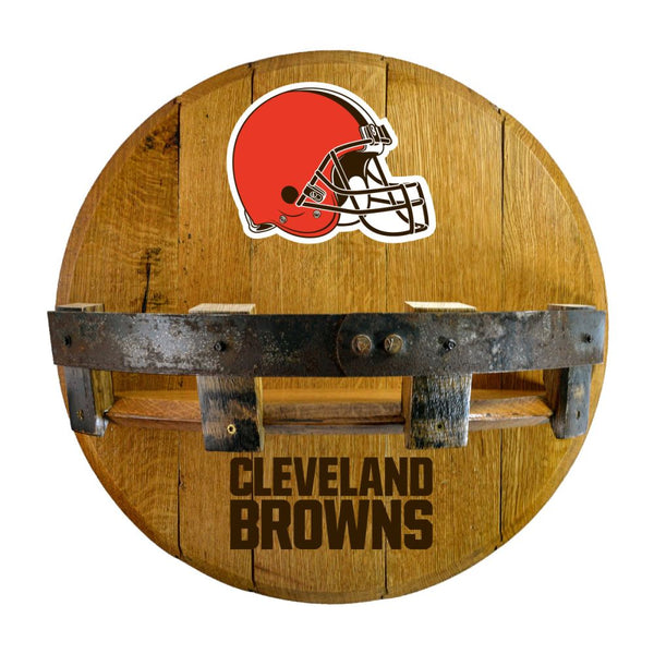 Cleveland Browns Oak Bar Shelf