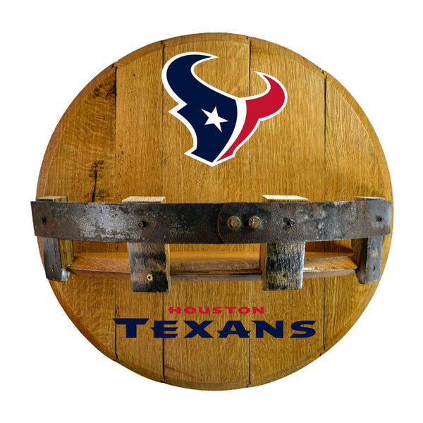 Houston Texans Oak Bar Shelf