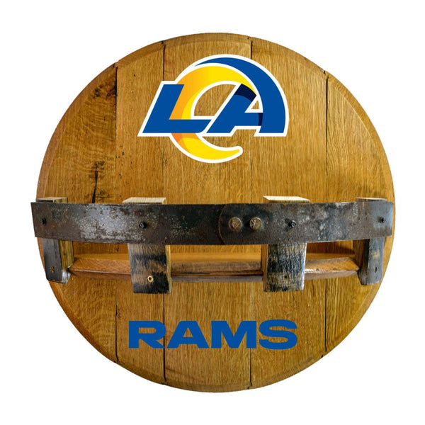 Los Angeles Rams Oak Bar Shelf